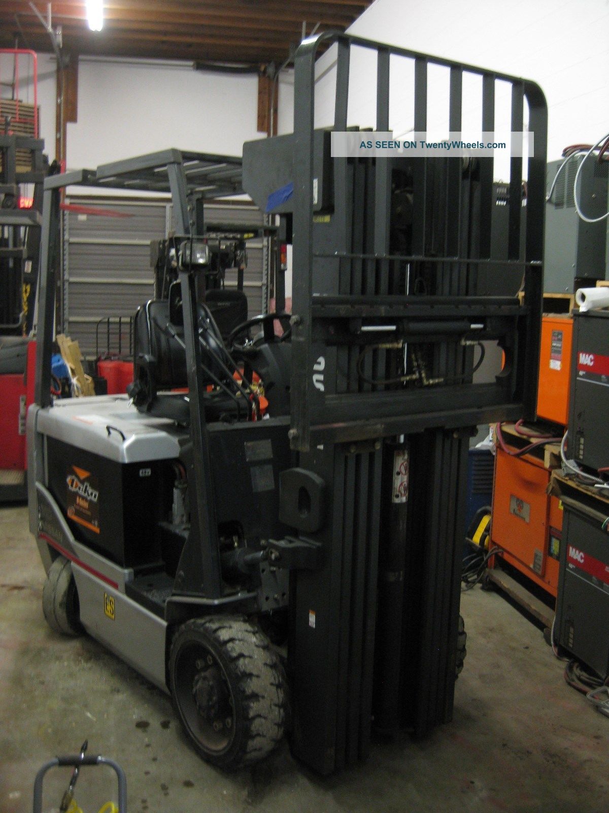 Nissan 60 6, 000 Lbs Model Chassis Only Electric Forklift Quad