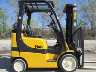 2007 Yale Glc050 Forklift Lift Truck Hilo Fork,  5,  000lb,  Cat,  Toyota,  Hyster photo