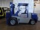 2000 Komatsu Fd45t - 5 10000lb Dual Pneumatic Lift Truck Diesel Forklift Forklifts photo 3