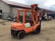 1982 Toyota 2fg20 Gasoline Forklift W/ Pneumatic Tires Forklifts photo 3