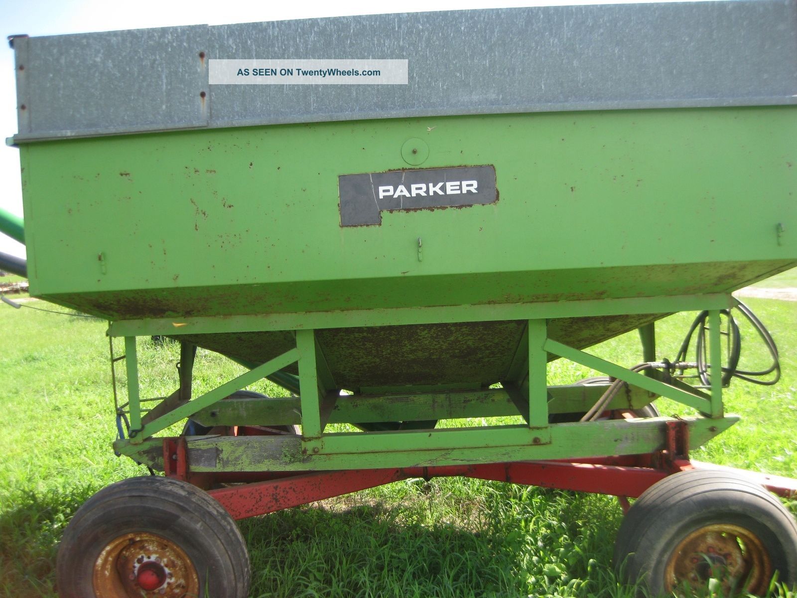 Grain Trailer Side Dump With Hydraulic Auger 200 Bushel Capacity