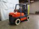 1999 Toyota 6fgu45 10000lb Solid Non Marking Cushion Forklift Lpg Lift Truck Forklifts photo 6