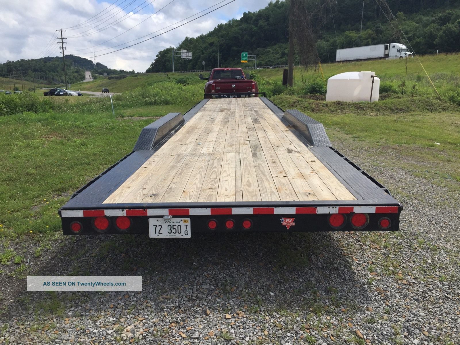 2015 Pj 44 ' Bumper Pull Car Trailer Utility