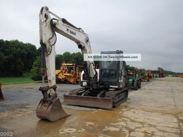 2010 Bobcat E80 Hydraulic Excavator,  Full Cab,  Air,  Heat,  Blade,  Tracks Excavators photo