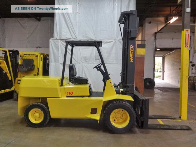1997 Hyster H110xl 11000lb Dual Drive Pneumatic Forklift Diesel Lift Truck Forklifts photo