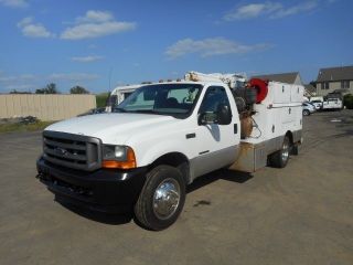 2001 Ford F550 Service Mechanics Crane Truck Air Comp Welder photo