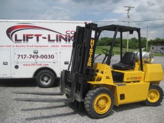 Hyster,  H80xl,  8000 Lbs.  Solid Pneumatic Tire Forklift,  Rebuilt Gm 4.  3 Motor photo