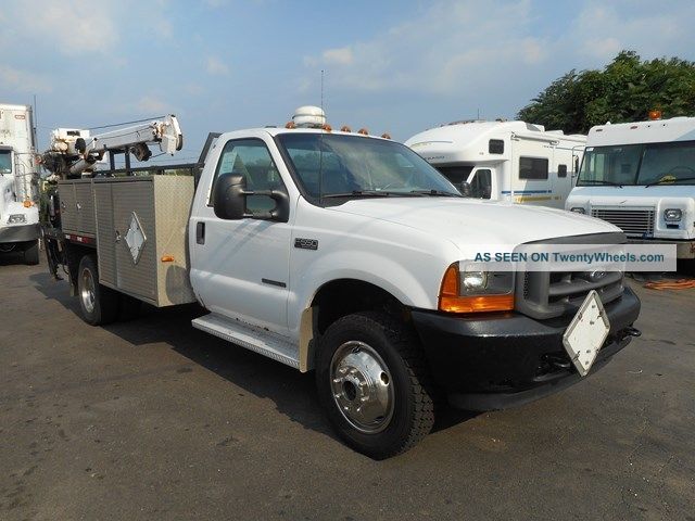 2001 Ford F550 4x4 Mechanics Service Flatbed Truck Utility / Service Trucks photo