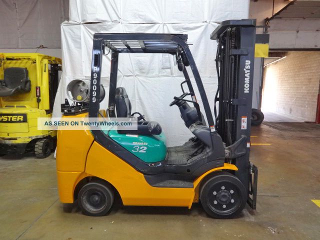 2010 Komatsu Fg32sht - 16 6500lb Smooth Cushion Forklift Lpg Lift Truck Forklifts photo