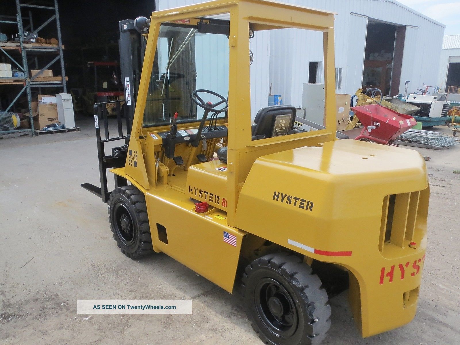 Hyster 8000 Lbs Forklift H8dxl, Load Height 178. 00 In (paint Job)