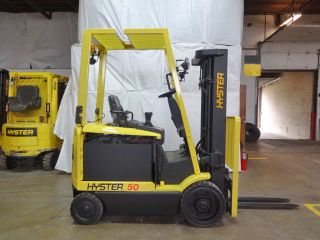 2007 Hyster E50z 5000lb Cushion Forklift Electric Lift Truck photo