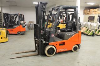 Reconditioned 2009 Toyota 8fgcu15 3000 Lb Lpg Propane Forklift With Sideshift photo