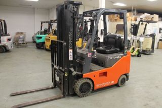 Reconditioned 2009 Toyota 8fgcu15 3000 Lb Lpg Propane Forklift With Sideshift photo