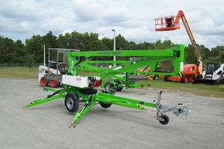 Nifty Tm34h 40 Ft Towable Boom Lift,  Hydraulic Outriggers,  2015 Demo At Shows photo