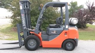 2015 Cobra Forklift W/ Toyota 4y Engine 5000 Lb 3 Stage Lp Sideshifter Air Tires photo