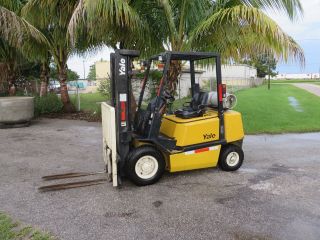 Yale Glpo50 5000lb Forklift Pneumatic Tires Automatic Propane Side Shift 1041 Hr photo