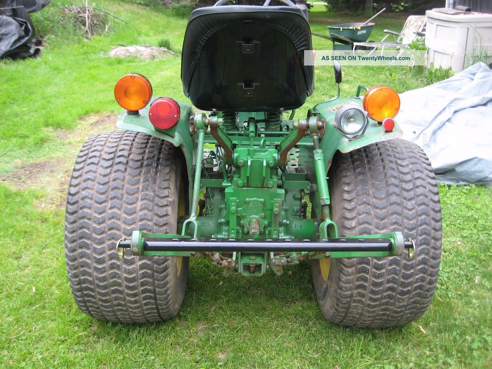 John Deere 650 Diesel Tractor With 160 Mower Dual Pto 3 Point Hitch