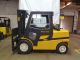 2007 Yale Glp100vx 10000lb Solid Pneumatic Forklift Lpg Fuel Lift Truck 86/185 Forklifts photo 3