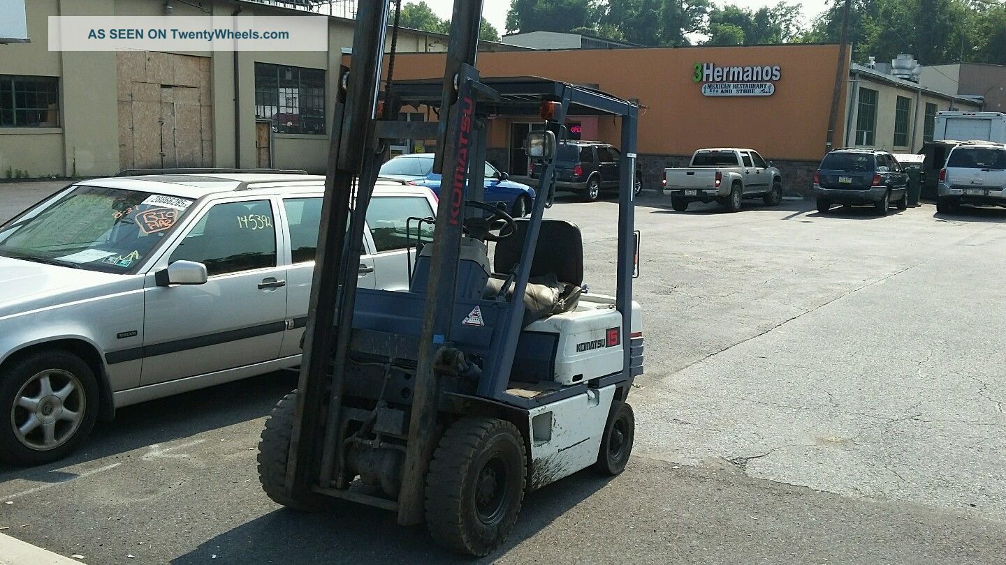 2005 Kumatsu 15 Forklift Forklifts photo