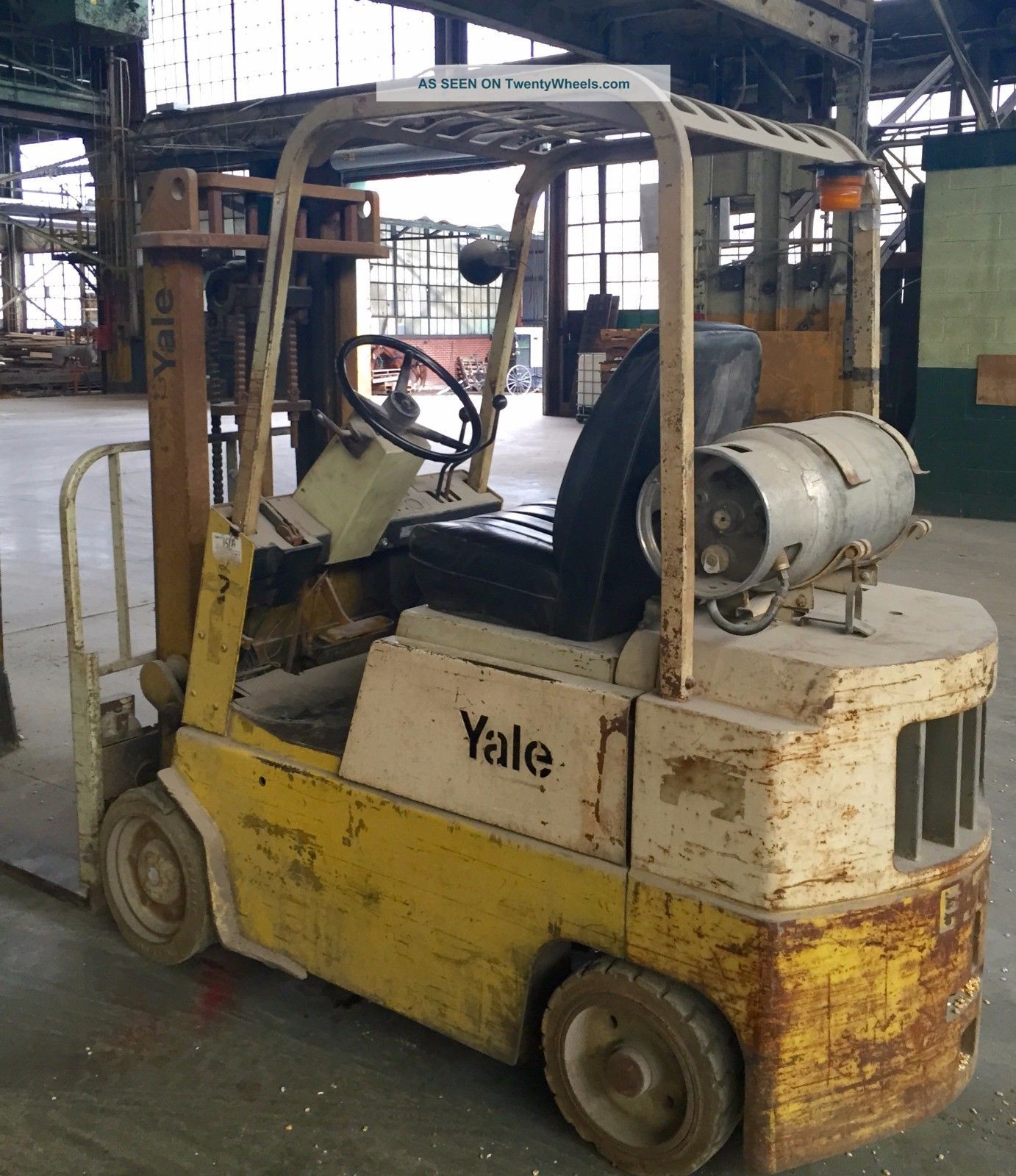 Yale Forklift 5000lbs Lp Propane Powered Hydraulic Industrial