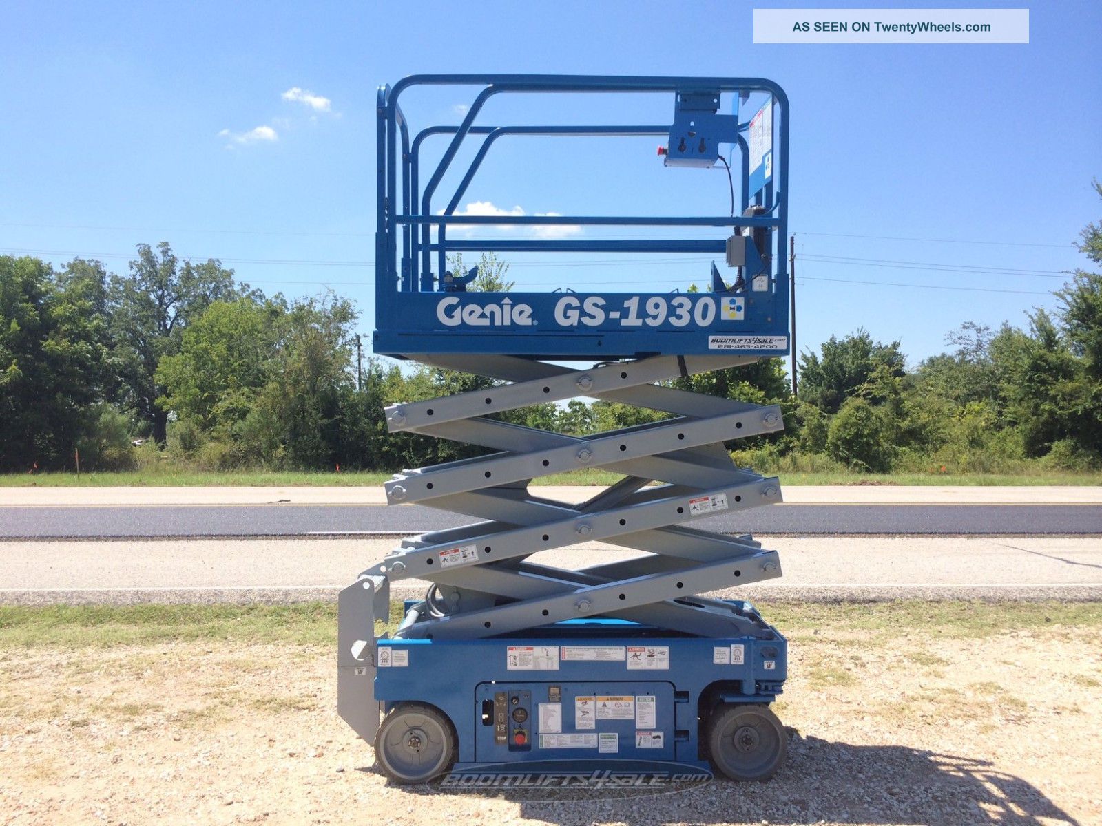 Genie Gs1930 19 ' Scissor Lift Boom Manlift Aerial Ie Jlg Skyjack