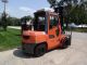 2005 Toyota 7fgku40 9000lb Dual Drive Pneumatic Forklift Gasoline Lift Truck Forklifts photo 5