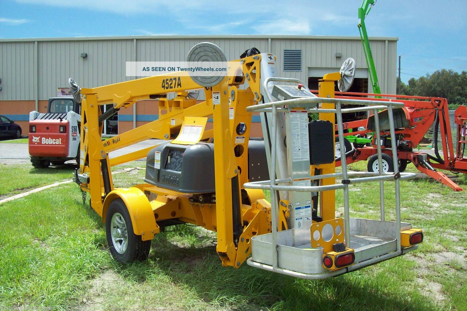 Bil Jax 4527a Towable Boom Lift, 51 ' Work Height, 27 ' Outreach