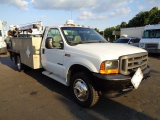 2001 Ford F550 4x4 Mechanics Service Flatbed Truck photo
