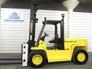 Hyster H155xl Diesel Forklift,  Dual Wheels,  Fork Pos. ,  Sideshift,  3,  470 Hours photo