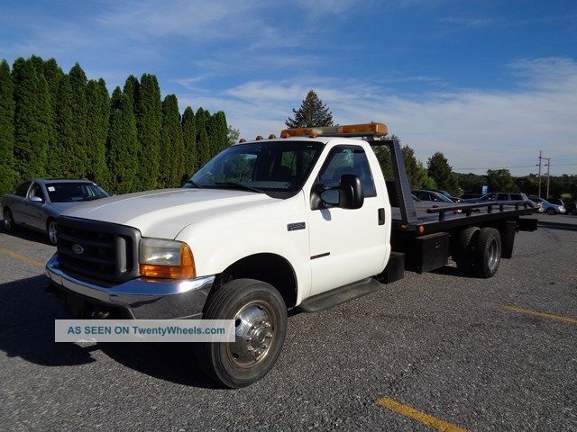 2000 Ford F550 Steel Rollback Tow Truck 7.  3l Diesel Flatbeds & Rollbacks photo