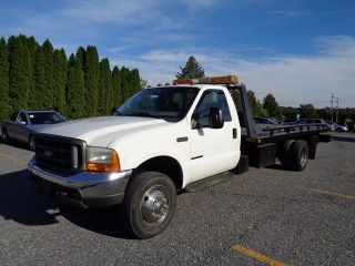 2000 Ford F550 Steel Rollback Tow Truck 7.  3l Diesel photo
