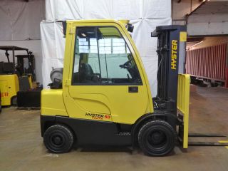 2007 Hyster H50ft 5000lb Solid Pneumatic Forklift Lpg Lift Truck photo