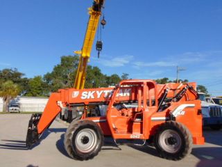 2007 Jlg Skytrak 6042 - 6k Lb 42ft Telehandler Forklift 4x4x4 Solid Deal Tires photo