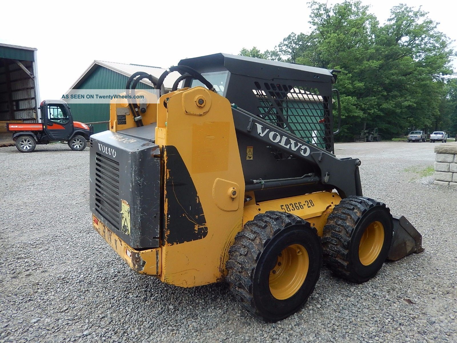 2011 Volvo Mc80b Skid Steer Loader Bucket Bobcat Tires
