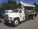 84 Ford F - 800 18 ' Flat Bed National 455 65 ' Sheave Ht 3 Stage Hyd Crane Truck Cranes photo 2