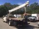 84 Ford F - 800 18 ' Flat Bed National 455 65 ' Sheave Ht 3 Stage Hyd Crane Truck Cranes photo 3