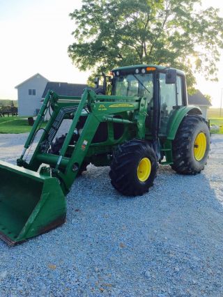 John Deere 6420 Mfwd 2003 5100 Hours With 673 Self Leveling Loader photo