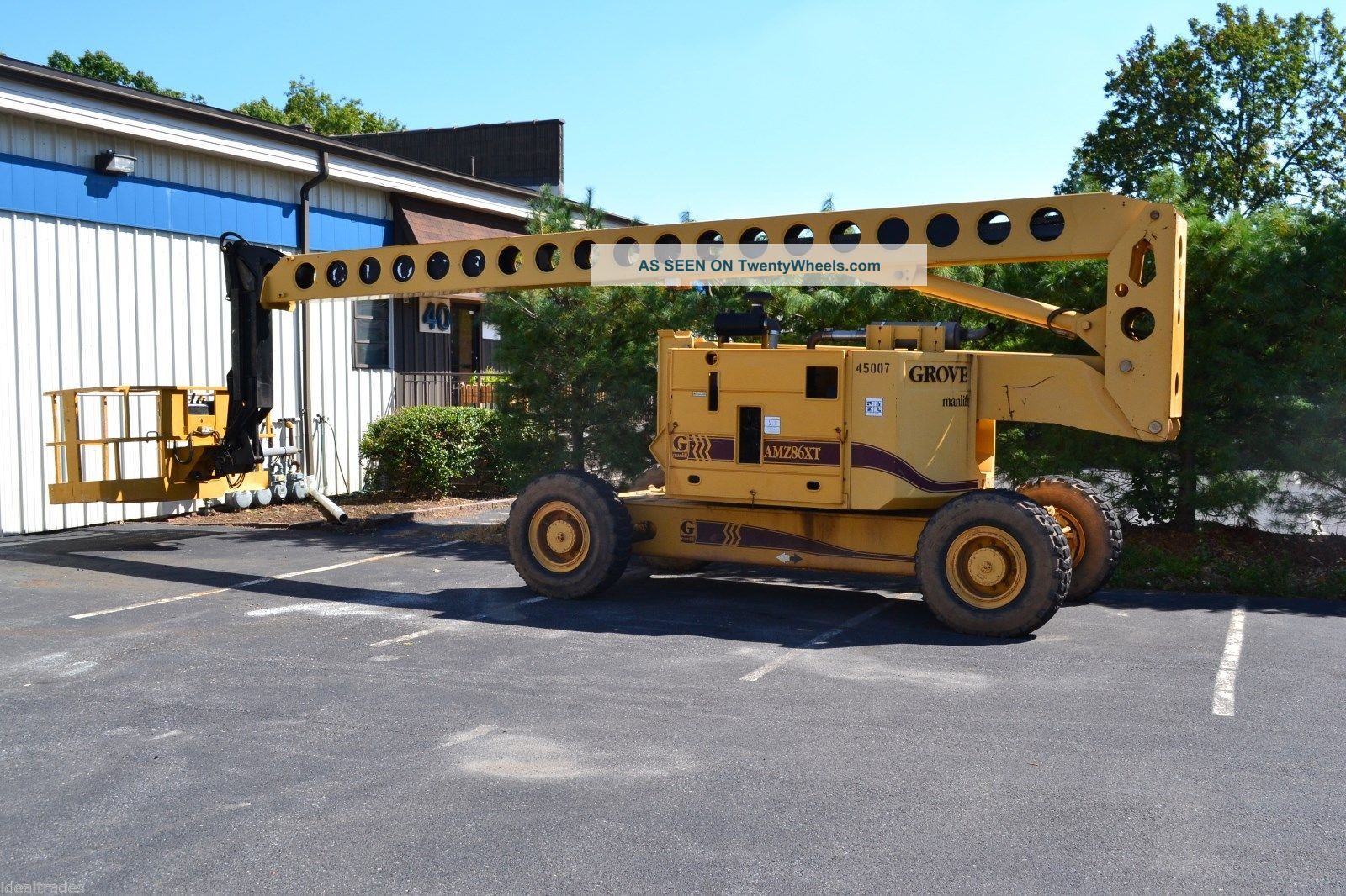 Grove Amz86xt 80/86 Ft 4x4x4 Articulated Knuckle Boom Man Lift Aerial