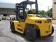 Hyster Forklift 19,  000lbs Diesel Power Turbo Charged Fork Positioner Forklifts photo 1