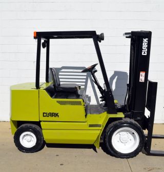 Clark Gpx30 6000 Lb Gas Pneumatic Forklift 6,  000 Gasoline - Local Trade In photo