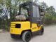 Hyster H60xm Forklift Lift Truck Hilo Fork,  6000lb Cap,  Solid Pneumatic Tire Forklifts photo 4