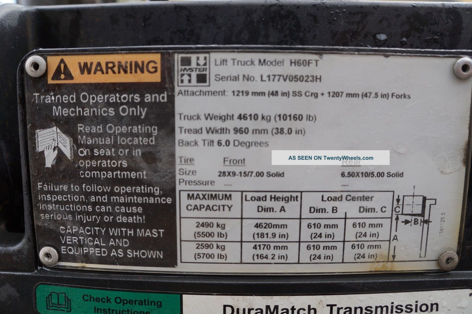 Best Deal On Ebay 2010 Hyster Forklift H60ft Manager ' S Special Delivered Price