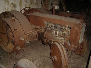 Antique 1930 Ji Case Co Tractor On Full Steel Wheels All Orginal photo