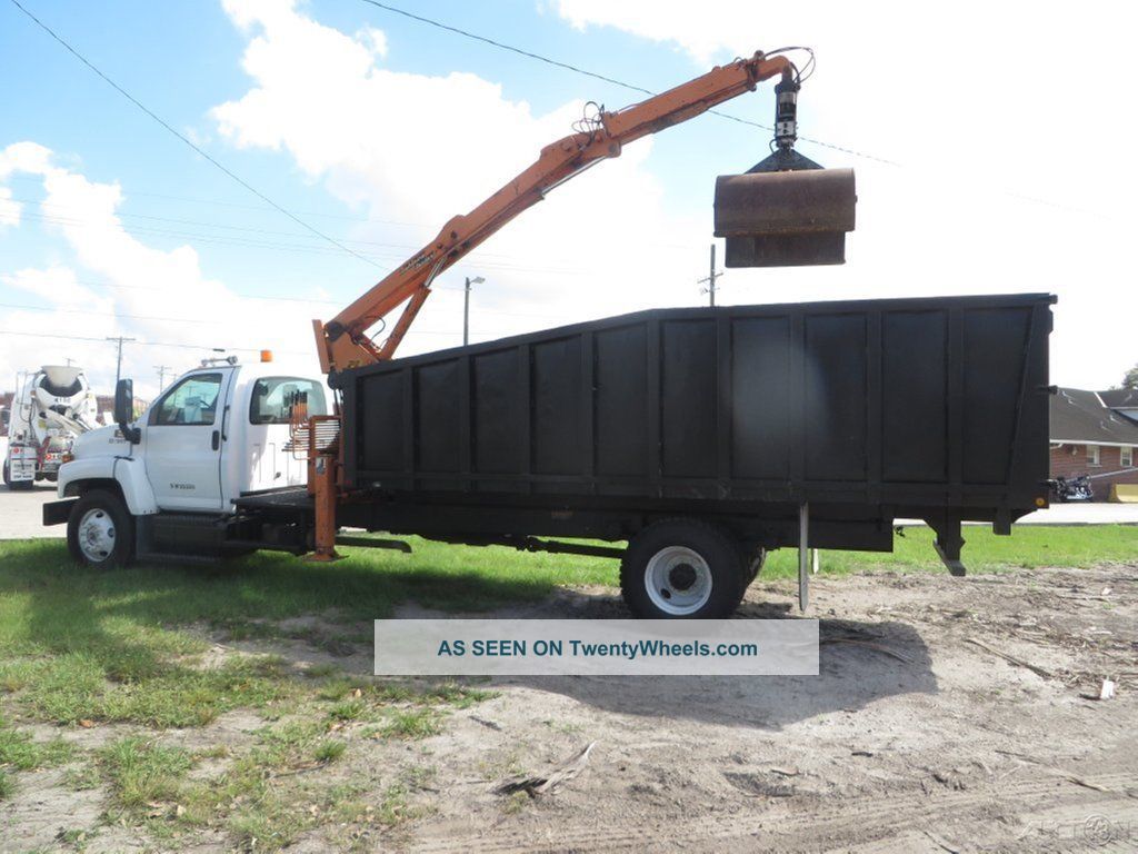 2007 Gmc C7500 Peterson Lighting Loader Tl3 Grapple Dump Truck