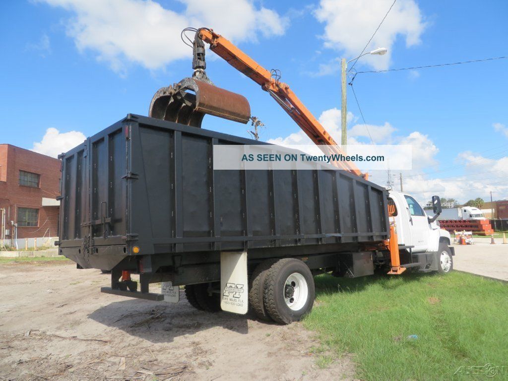 2007 Gmc C7500 Peterson Lighting Loader Tl3 Grapple Dump Truck