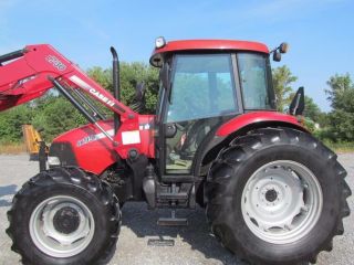 Case International Jx95 Diesel Farm Tractor 4x4 With Cab & Loader photo