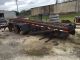 Roll Off Or Dump Trailer Container Set Up Frame Cut Truck Mount Texas Dual Axle Trailers photo 1