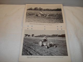 Pair Vintage Allis - Chalmers Model G Tractor Brochures photo
