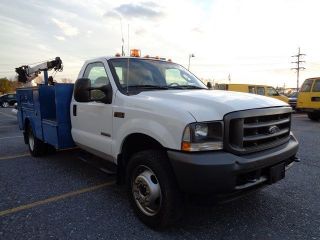 2004 Ford F550 4x4 Mechanics Service Crane Truck photo