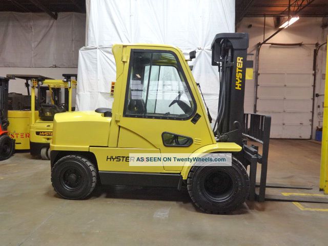 2002 Hyster H100xm 10000lb Pneumatic Forklift Diesel Fuel Lift Truck Hi Lo Forklifts photo